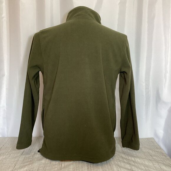 Randall Made Knives Patch Fleece Pullover Jacket Small Green 3/4 Zip - Picture 3 of 5